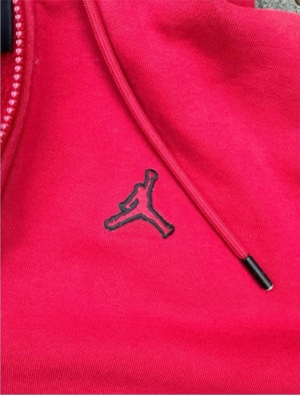 Air Jordan jumpman red hoodie sweatshirt sz small